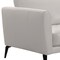 Armen Living Hope Contemporary Sofa in Genuine Dove Gray Leather with Black Metal Legs LCHP3GR - alternate 2